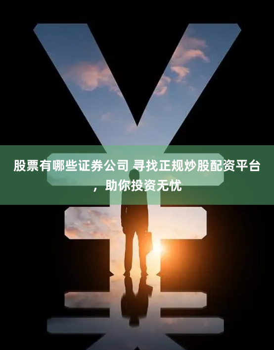 股票有哪些证券公司 寻找正规炒股配资平台，助你投资无忧